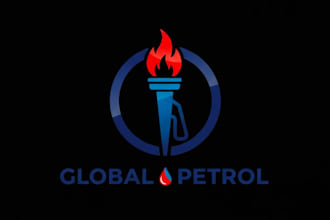design a powerful and modern petrol logo for your brand