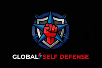 design a bold and powerful self defense logo for your brand