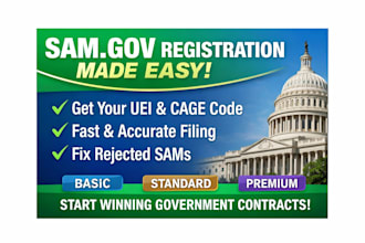 register your business on sam gov with uei and cage