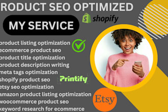 do product description amazon wix etsy shopify product listing seo optimization