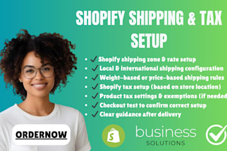 do shopify shipping and shopify website tax setup for online dropshipping store