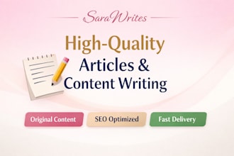 write highquality, engaging, and original articles