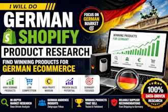 shopify product research and find winning product for germany market