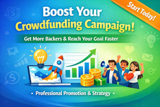 promote your crowdfunding campaign on gofundme and kickstarter to active donors