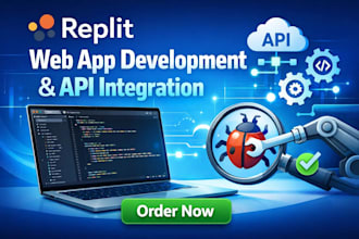 replit web app development, API integration and debugging expert