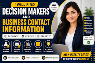 find decision makers and business contact information