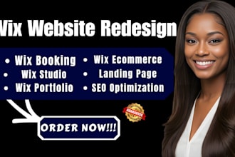 redesign restructure revamp wix website into modern and high converting site