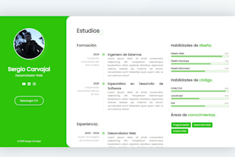 responsable, puntual, creativo y seguro