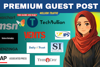 publish news article, SEO guest posts, press release on premium news media sites