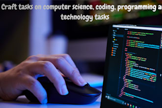 craft tasks on computer science, coding, programming and technology tasks