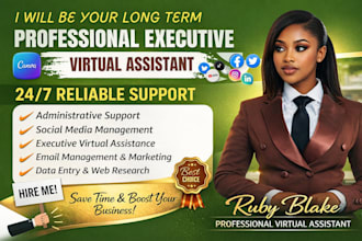 be your professional personal, executive, and administrative virtual assistant