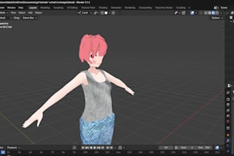 create a 3d model for vtuber and vrchat