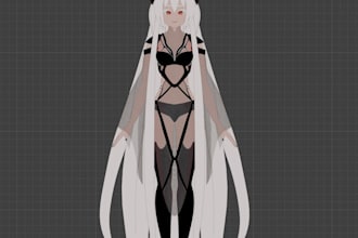 create,edit or fix a 3d model for vtuber and vrchat