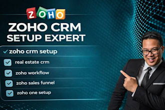 setup zoho CRM, zoho one, zoho books, zoho mail, zoho automation german business