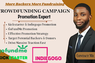 promote your kickstarter or indiegogo campaign to success