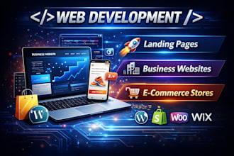 create a modern landing page or small website