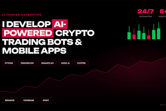 develop crypto trading bots and mobile apps