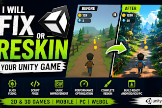 fix or reskin your unity game