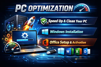 optimize and speed up your windows PC for better performance