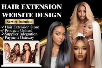 hair extension shopify store wix hair extension store wp hair extension website