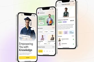 develop ai e learning app, language learning, online course website, quiz app