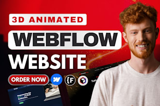 build responsive webflow website, fix or redesign webflow, webflow 3d animation