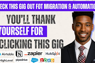 migrate, sync, and automate CRM data across hubspot, zoho, salesforce, and ghl