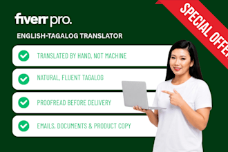 translate english to tagalog and tagalog to english accurately