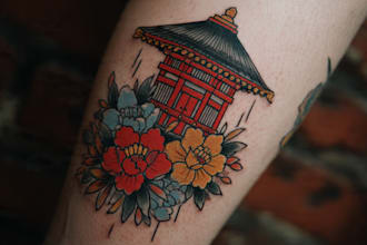create new tradition tattoo design for you