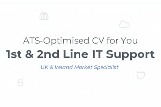 write atsoptimised CV for 1st and 2nd line IT support professionals irelandanduk
