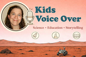 record american female kid voice over