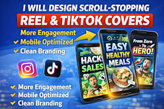 design scroll stopping instagram reel covers and tiktok covers