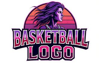 design a professional basketball logo for your team or brand