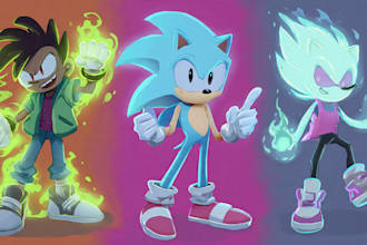 draw your sonic oc or your favorite character