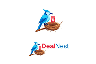 design awesome deal nest logo