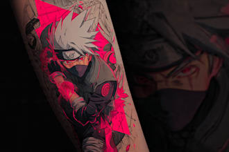 do manga anime tattoo design for you