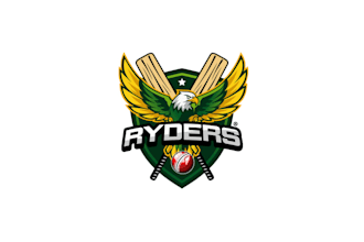 design awesome existing men cricket team logo