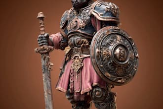 create paint your warhammer, dnd, tabletop, custom models