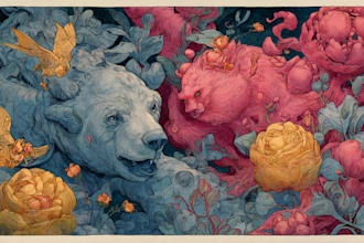 illustration in color and ink for you