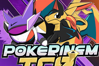 do a pokemon logo for your stream vtuber