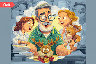 design cartoon illustration in any style