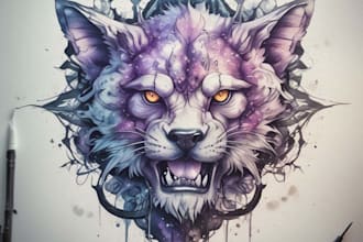 stunning custom tattoo design, viking, nordic