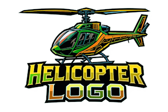 design high quality helicopter logo with express delivery