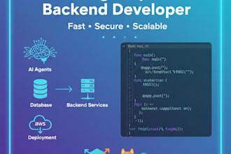 develop scalable and high performance golang backend apis