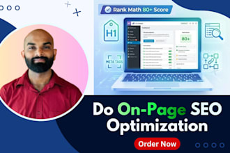 do on page SEO optimization using rank math for better google rankings