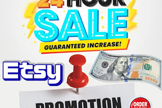 do etsy promotion with in 24 hour guranteed