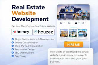 create a modern real estate website with homey or houzez