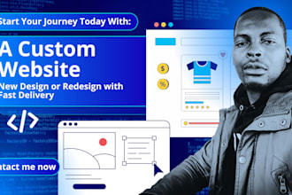 redesign or design a custom website or online store for you