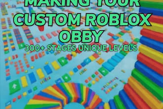 create any obby game for you fully scripted with UI