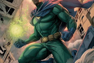 comic book artist for graphic novel superhero